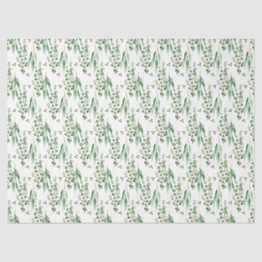 Ontwerp 2 van de Eucalyptusreeks van de waterverf Tissuepapier (Voorkant)