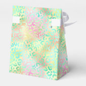 Ontwerp 2 van de Iridescent Leopard-reeks Bedankdoosjes (Achterkant)