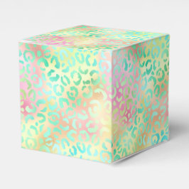 Ontwerp 2 van de Iridescent Leopard-reeks Bedankdoosjes