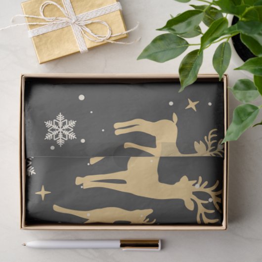 Ontwerp 2 van de kerstdeerserie tissuepapier (Geschenk)