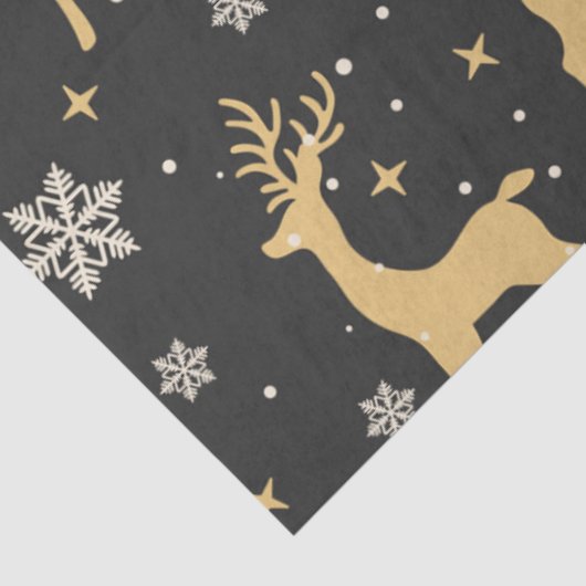 Ontwerp 2 van de kerstdeerserie tissuepapier (Detail)