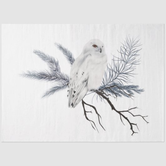 Ontwerp 2 van de kerstvogelreeks tissuepapier (Voorkant)