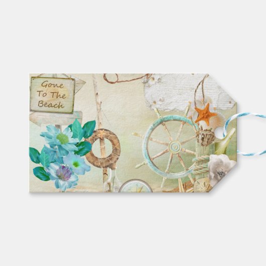 Ontwerp 2 van de Nautische Reeks Cadeaulabel (Voorkant (Horizontaal))