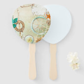 Ontwerp 2 van de Nautische Reeks Handwaaier (Voorkant en achterkant)