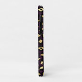 Ontwerp 2 van de Paarse en Gold Leopard-reeks Case-Mate iPhone Case (Achterkant/links)