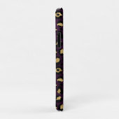 Ontwerp 2 van de Paarse en Gold Leopard-reeks Case-Mate iPhone Case (Achterkant/rechts)