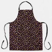 Ontwerp 2 van de Paarse en Gold Leopard-reeks Schort (Voorkant)