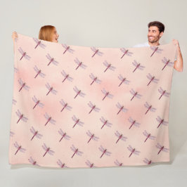 ontwerp 2 van de Reeks Dragonflies Fleece Deken