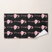 Ontwerp 2 van de Reeks van de Flamingo van de Tend Bad Handdoek (Handdoek)