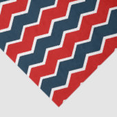 Ontwerp 2 van de rode en Navy Nautical Series Tissuepapier (Detail)