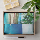 Ontwerp 2 van de Seascapeserie van de waterverf Tissuepapier (Geschenk)