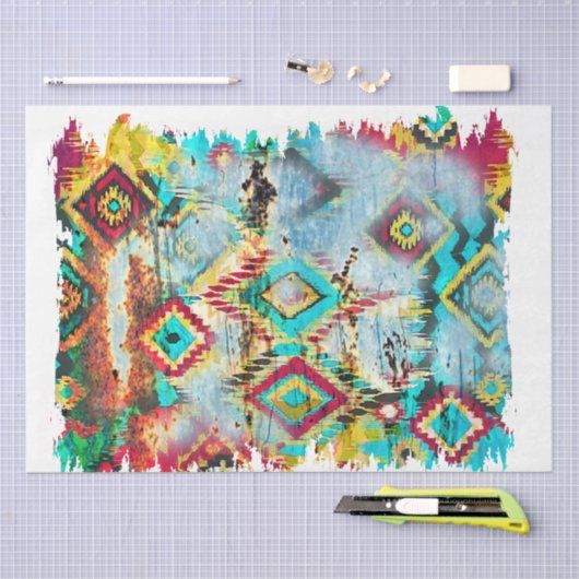 Ontwerp 2 van de Westerne Reeks Tissuepapier (Craft)