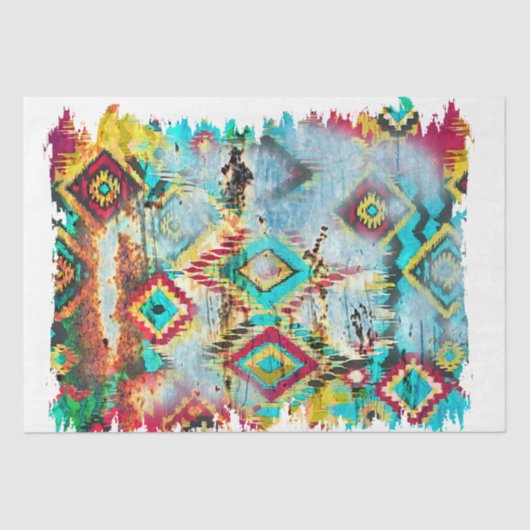 Ontwerp 2 van de Westerne Reeks Tissuepapier (Voorkant)