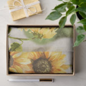 Ontwerp 2 van de Zonnebloem- en Dragonfly-serie Tissuepapier (Geschenk)