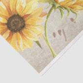 Ontwerp 2 van de Zonnebloem- en Dragonfly-serie Tissuepapier (Detail)