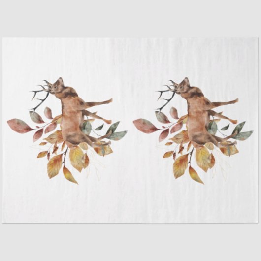 Ontwerp 30 van de Reeks van het Autumn Dier en van Tissuepapier (Voorkant)