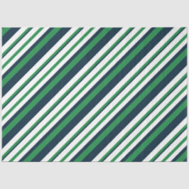 Ontwerp 3 Tissue Pa van de groene en Navy Nautical Tissuepapier