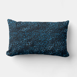 Ontwerp 3 van de blauw- en Gold-leopard-reeks Kussen