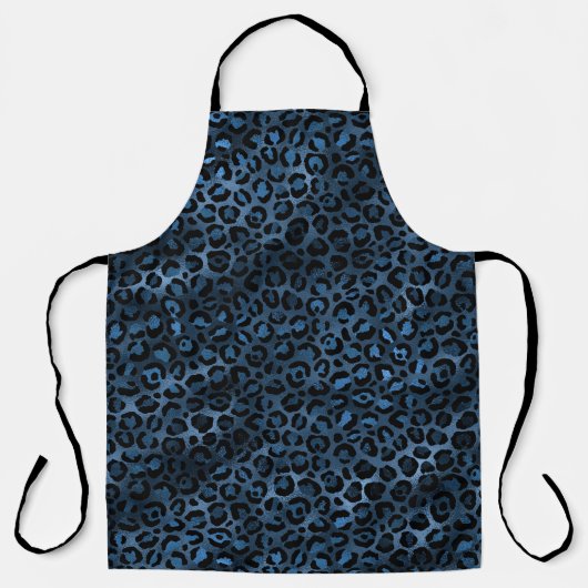 Ontwerp 3 van de blauw- en Gold-leopard-reeks Schort (Voorkant)