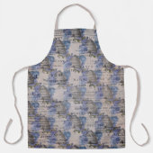 Ontwerp 3 van de blauwe bijenreeks schort (Voorkant)