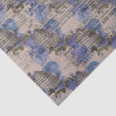 Ontwerp 3 van de blauwe bijenreeks tissuepapier (Detail)