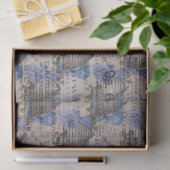 Ontwerp 3 van de blauwe bijenreeks tissuepapier (Geschenk)