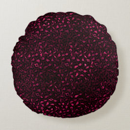 Ontwerp 3 van de Bourgogne en de Gold Leopard-reek Rond Kussen