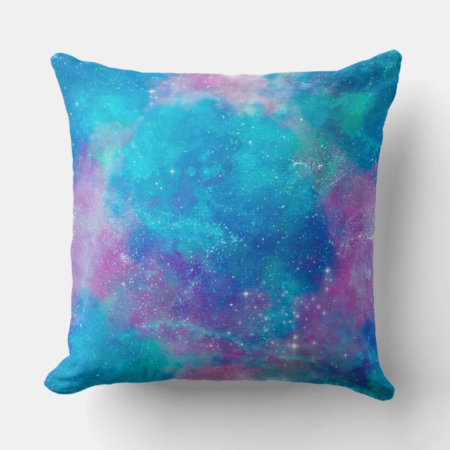 Ontwerp 3 van de gekleurde galaxy reeks  kussen (Voorkant)