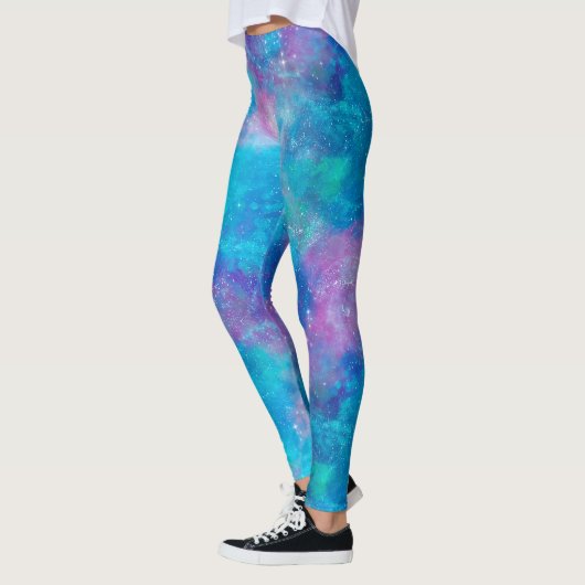 Ontwerp 3 van de gekleurde galaxy reeks leggings (Links)