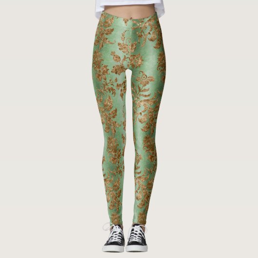 Ontwerp 3 van de Gold Velvet-reeks Leggings (Voorkant)