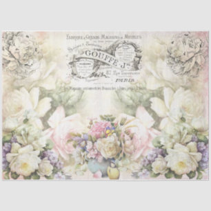 Ontwerp 3 van de grafische Collage van Shabby Chic Tissuepapier