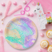 Ontwerp 3 van de iriserende loodreeks papieren bordje (Feest)