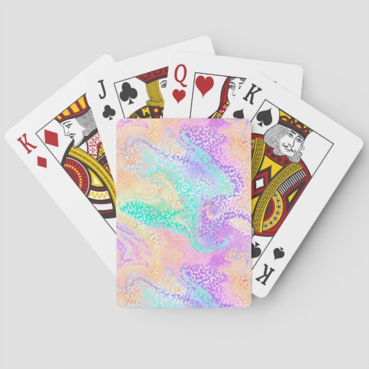 Ontwerp 3 van de iriserende loodreeks pokerkaarten (Achterkant)