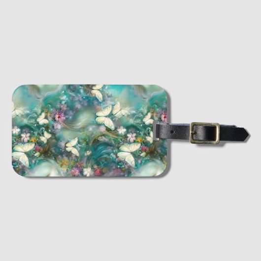 Ontwerp 3 van de Mytical Butterfly-reeks Bagagelabel (Voorkant (horizontaal))