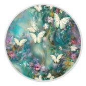 Ontwerp 3 van de Mytical Butterfly-reeks Keramische Knop (Voorkant)