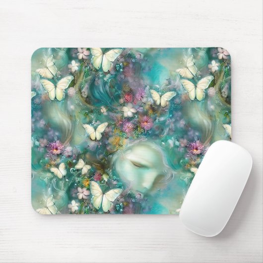 Ontwerp 3 van de Mytical Butterfly-reeks Muismat (Met muis)