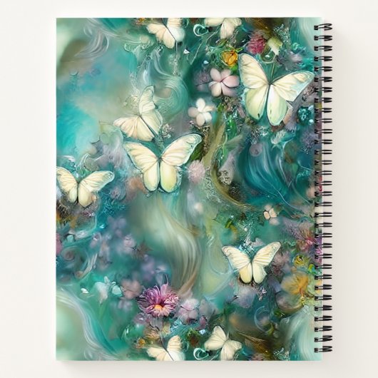 Ontwerp 3 van de Mytical Butterfly-reeks Notitieboek (Achterkant)