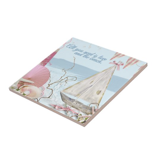 Ontwerp 3 van de Nautische reeks Tegeltje (Zijkant)