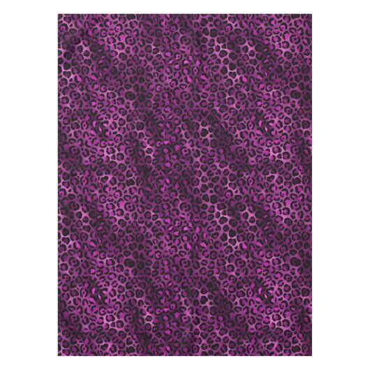 Ontwerp 3 van de Paarse en Gold Leopard-reeks Tafelkleed (Voorkant)