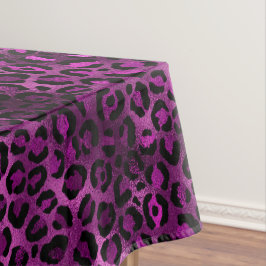 Ontwerp 3 van de Paarse en Gold Leopard-reeks Tafelkleed