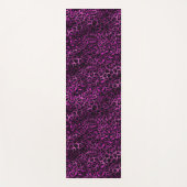 Ontwerp 3 van de Paarse en Gold Leopard-reeks Yogamat (Voorkant)