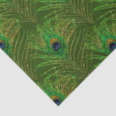 Ontwerp 3 van de Peacock-doezelreeks van Glitter P Tissuepapier (Detail)
