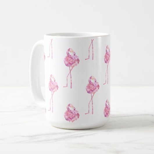 Ontwerp 3 van de Reeks van de Flamingo van de Tend Koffiemok (Voorkant links)
