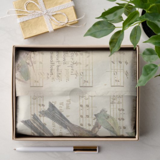 Ontwerp 3 van de  vogelreeks tissuepapier (Geschenk)