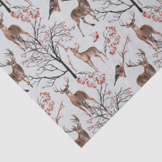 Ontwerp 3 van de Winterbos Reeks Tissuepapier (Detail)