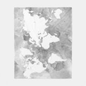 Ontwerp 49-wereldkaart fleece deken (Voorkant)