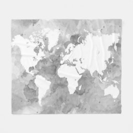 Ontwerp 49-wereldkaart fleece deken