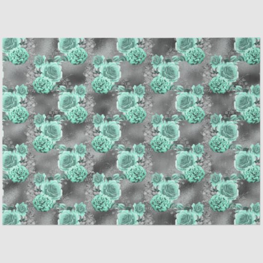 Ontwerp 4 van de Aqua- en Silver-reeks Tissuepapier (Voorkant)