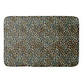 Ontwerp 4 van de blauw- en Gold-leopard-reeks Badmat (Voorkant)