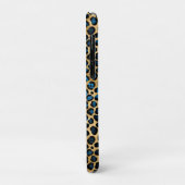 Ontwerp 4 van de blauw- en Gold-leopard-reeks Case-Mate iPhone Case (Achterkant/links)